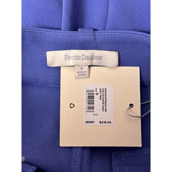 New Favorite Daughter Trouser 0 Womens The Favorite Pant In Very Peri Purple - Picture 6 of 8